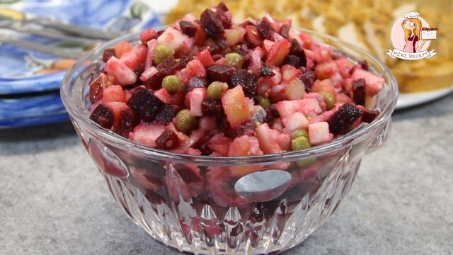 Салат из сельди со свеклой и яблоком