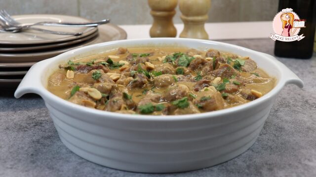 Свинина в арахисовом соусе
